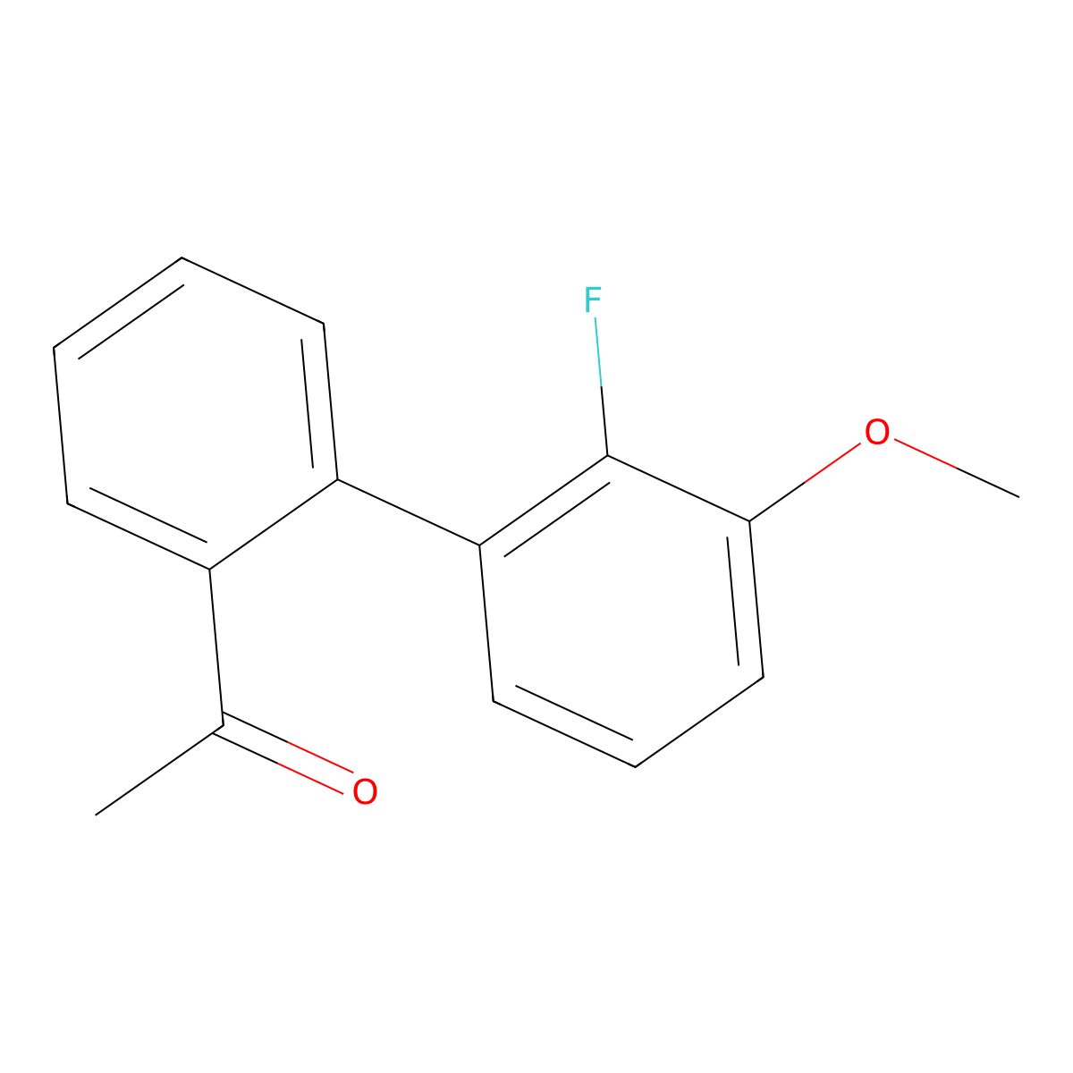 1-(2'-Fluoro-3'-methoxy-[1,1'-biphenyl]-2-yl)ethanone molecular structure, CAS 1555540-83-4