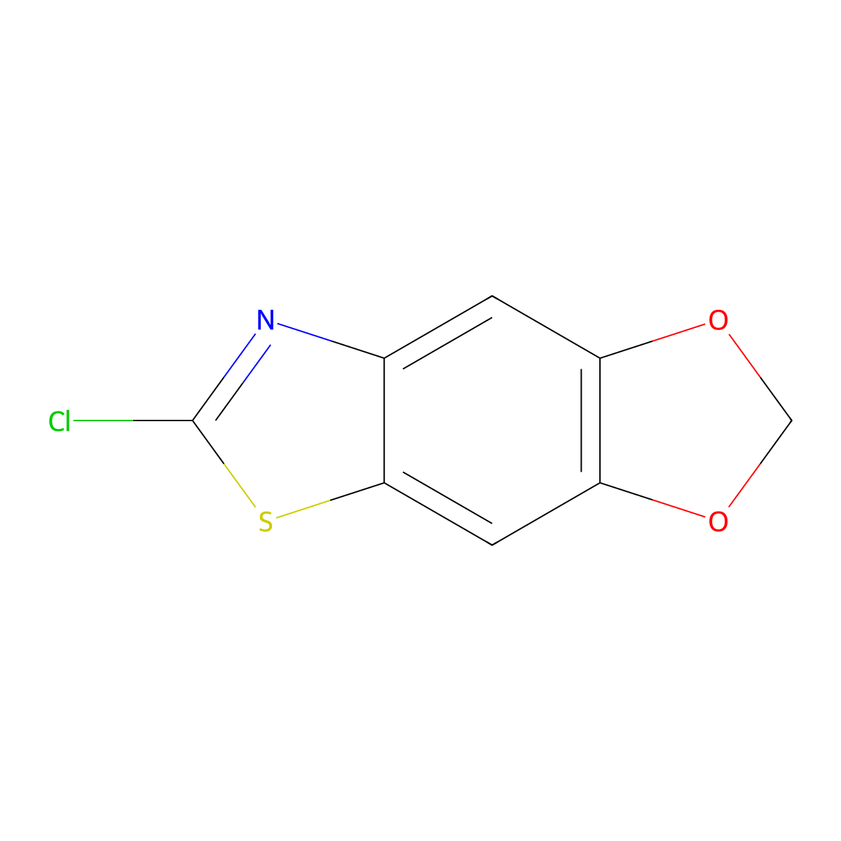 11-Chloro-4,6-dioxa-10-thia-12-azatricyclo(7.3.0.0,3,7)dodeca-1,3(7),8,11-tetraene molecular structure, CAS 155559-77-6