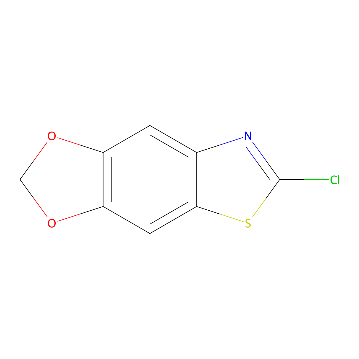 11-Chloro-4,6-dioxa-10-thia-12-azatricyclo(7.3.0.0,3,7)dodeca-1,3(7),8,11-tetraene molecular structure, CAS 155559-77-6