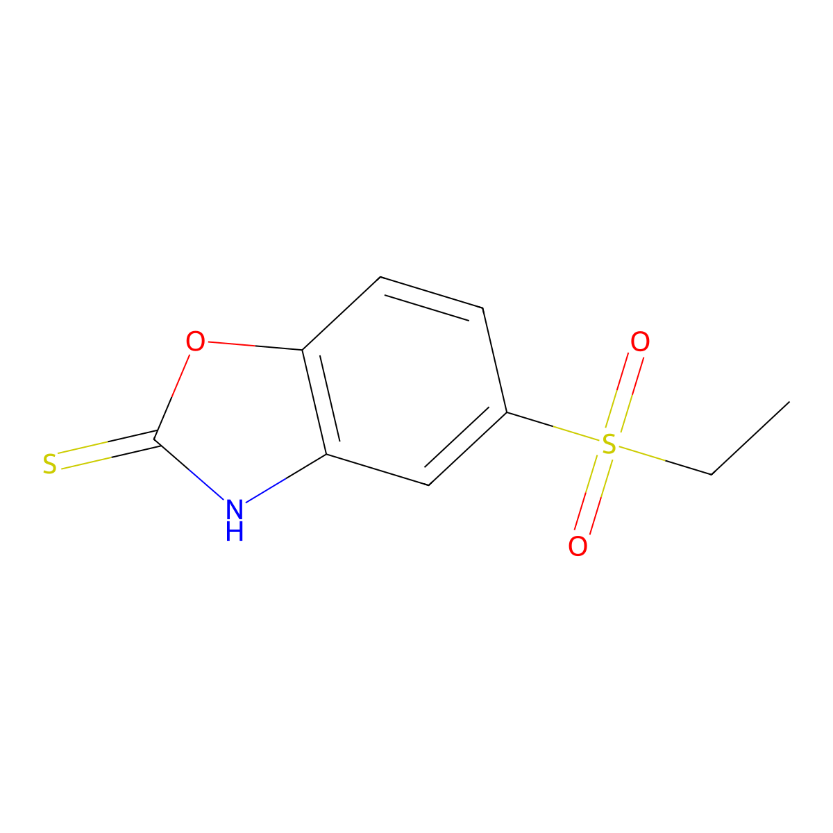 5-(Ethylsulfonyl)-1,3-benzoxazole-2-thiol molecular structure, CAS 155559-80-1