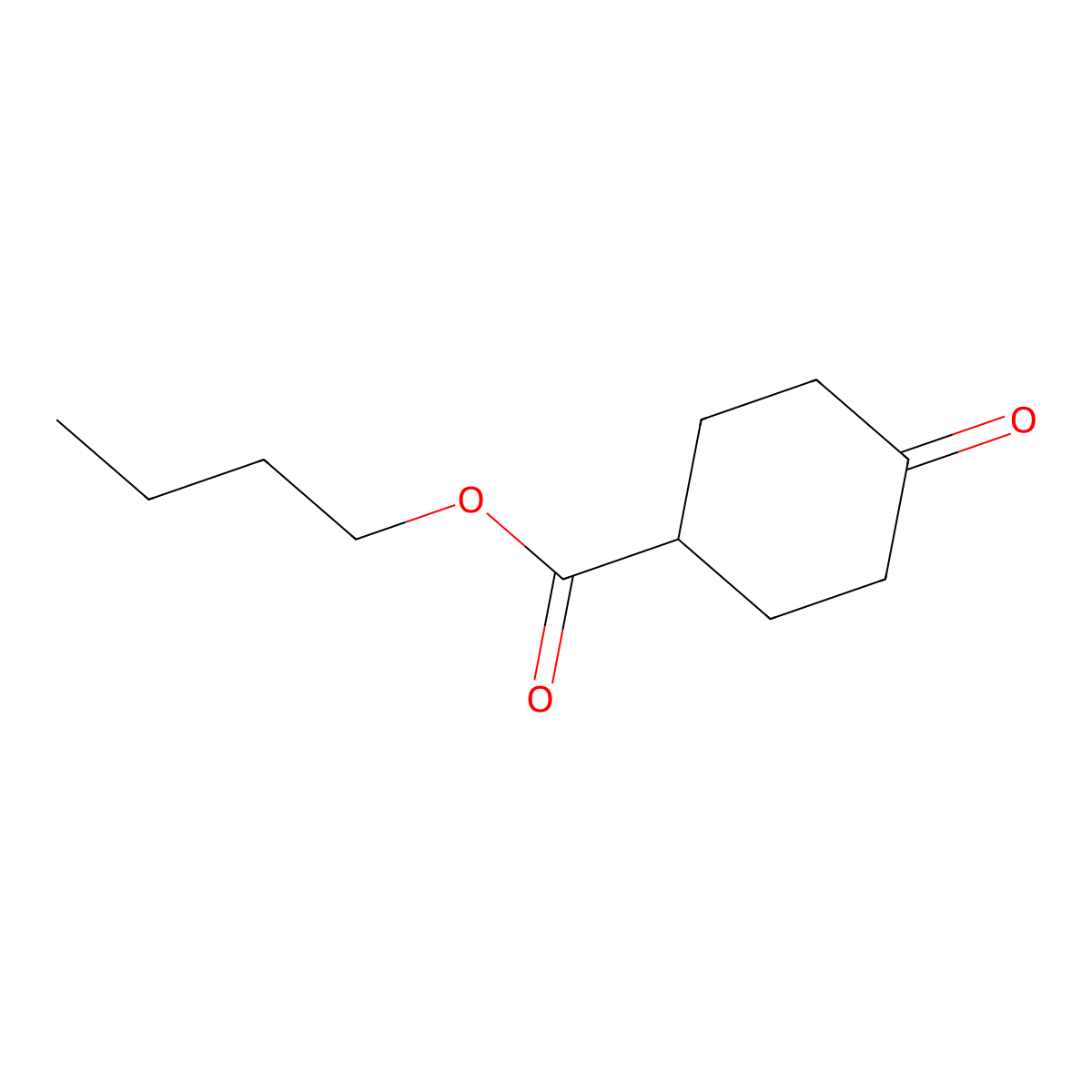Butyl 4-oxocyclohexane-1-carboxylate molecular structure, CAS 155561-32-3