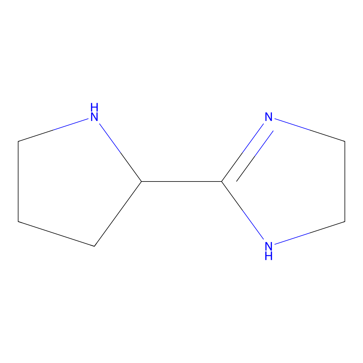 2-(Pyrrolidin-2-yl)-4,5-dihydro-1H-imidazole molecular structure, CAS 1555717-47-9