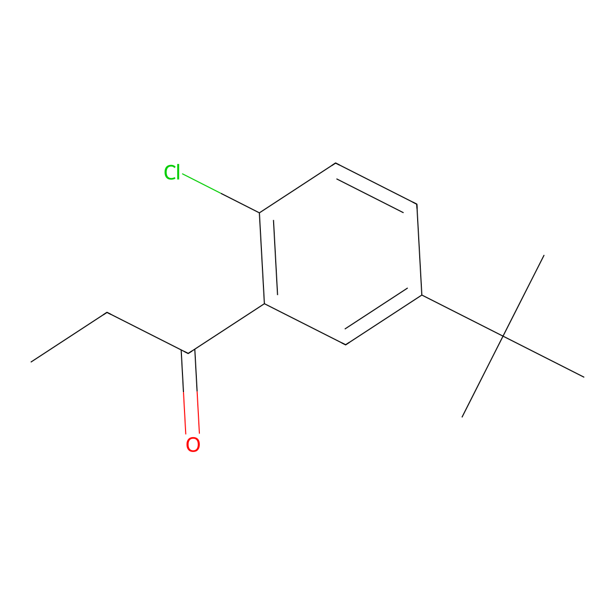 1-(5-(Tert-butyl)-2-chlorophenyl)propan-1-one molecular structure, CAS 1555761-77-7