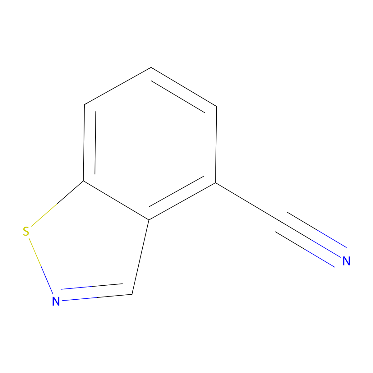 Benzo[d]isothiazole-4-carbonitrile molecular structure, CAS 1555795-60-2