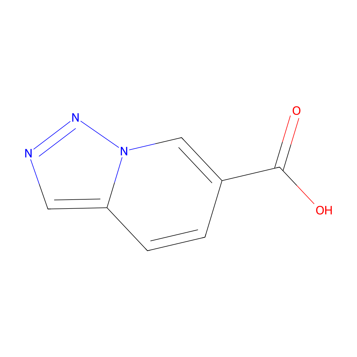 [1,2,3]Triazolo[1,5-a]pyridine-6-carboxylic acid molecular structure, CAS 1555795-83-9