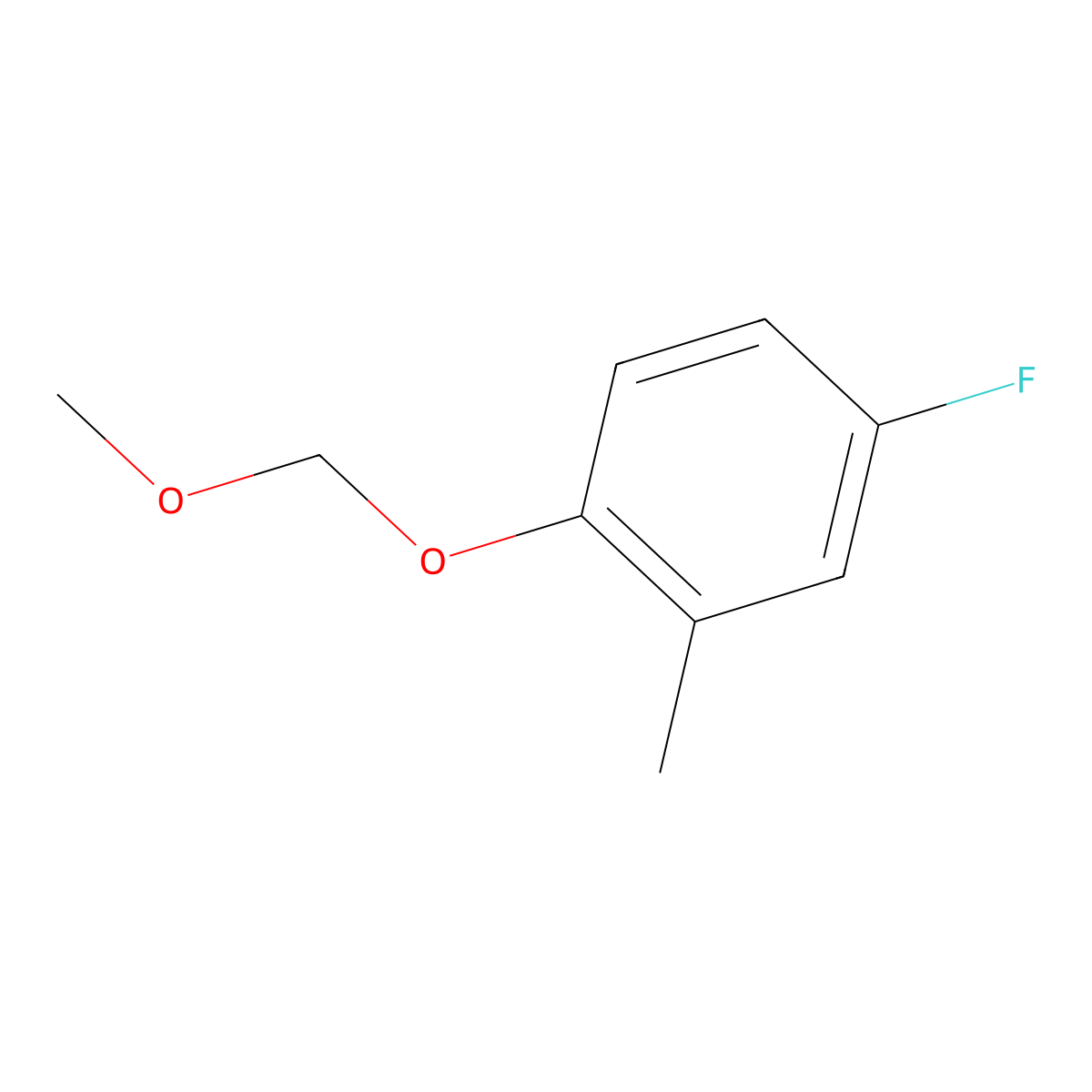 4-Fluoro-1-(methoxymethoxy)-2-methylbenzene molecular structure, CAS 1555811-84-1
