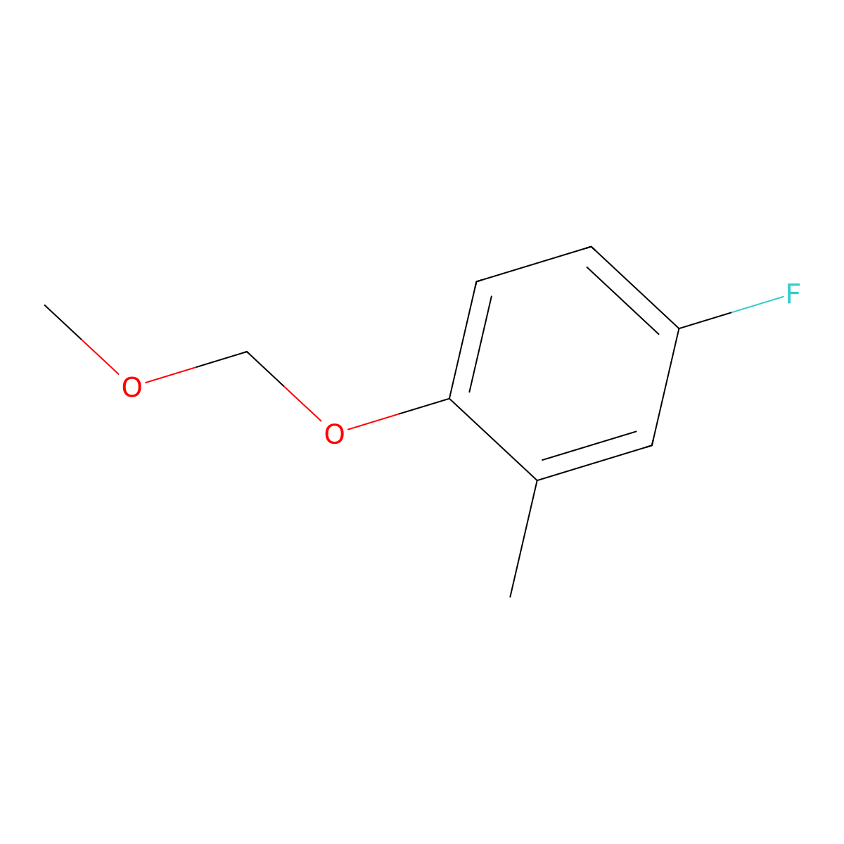 4-Fluoro-1-(methoxymethoxy)-2-methylbenzene molecular structure, CAS 1555811-84-1