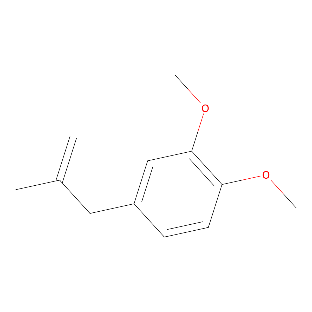 3-(3,4-Dimethoxyphenyl)-2-methyl-1-propene molecular structure, CAS 155583-45-2