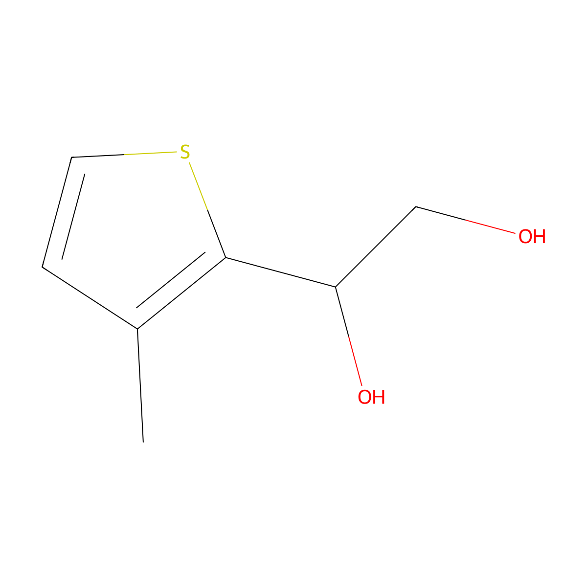 1-(3-Methylthiophen-2-yl)ethane-1,2-diol molecular structure, CAS 1555852-04-4