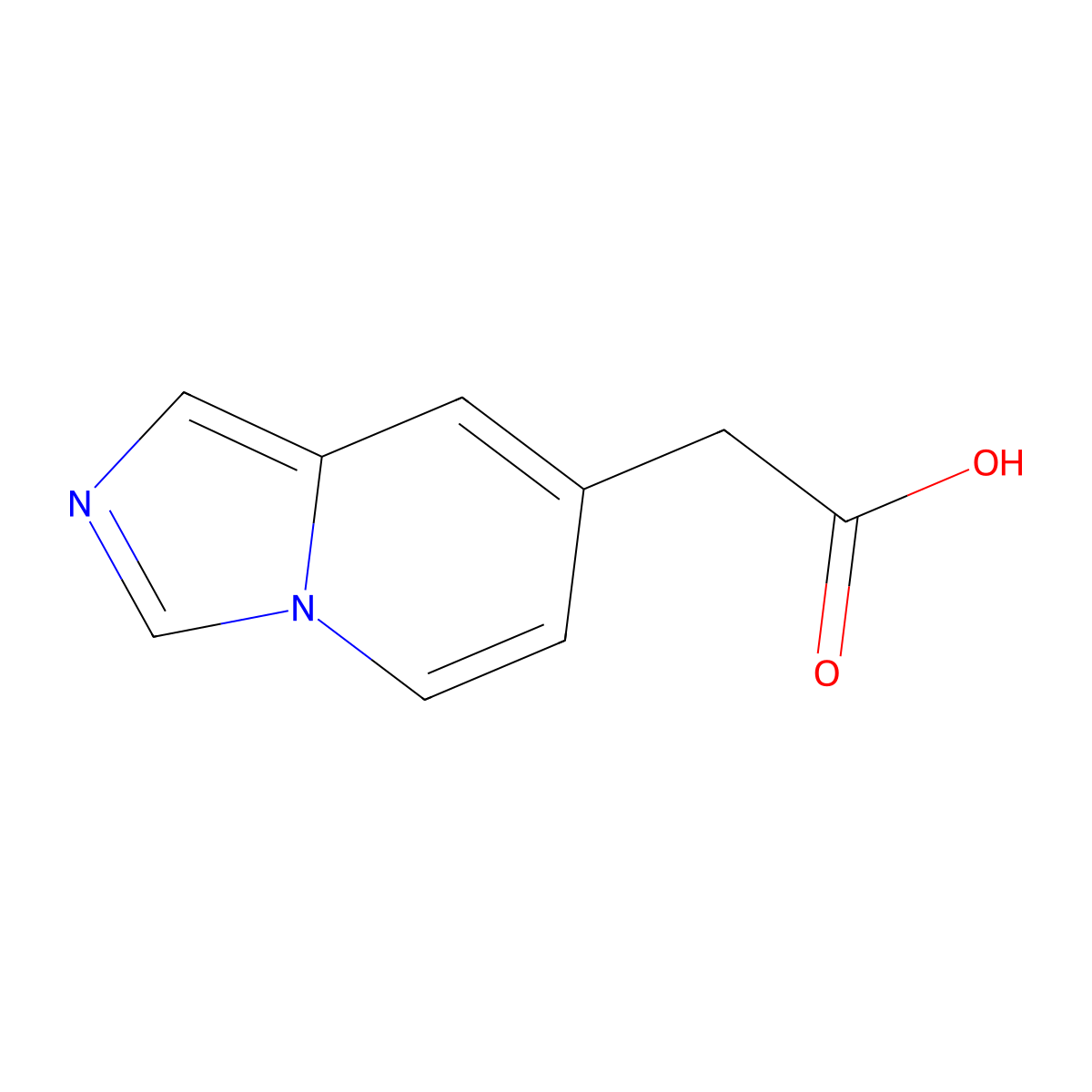 2-{Imidazo[1,5-a]pyridin-7-yl}acetic acid molecular structure, CAS 1555895-76-5