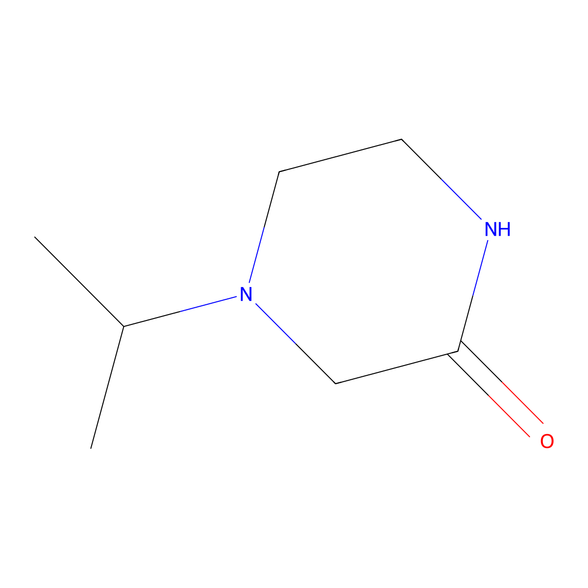 4-Isopropylpiperazin-2-one molecular structure, CAS 155595-75-8