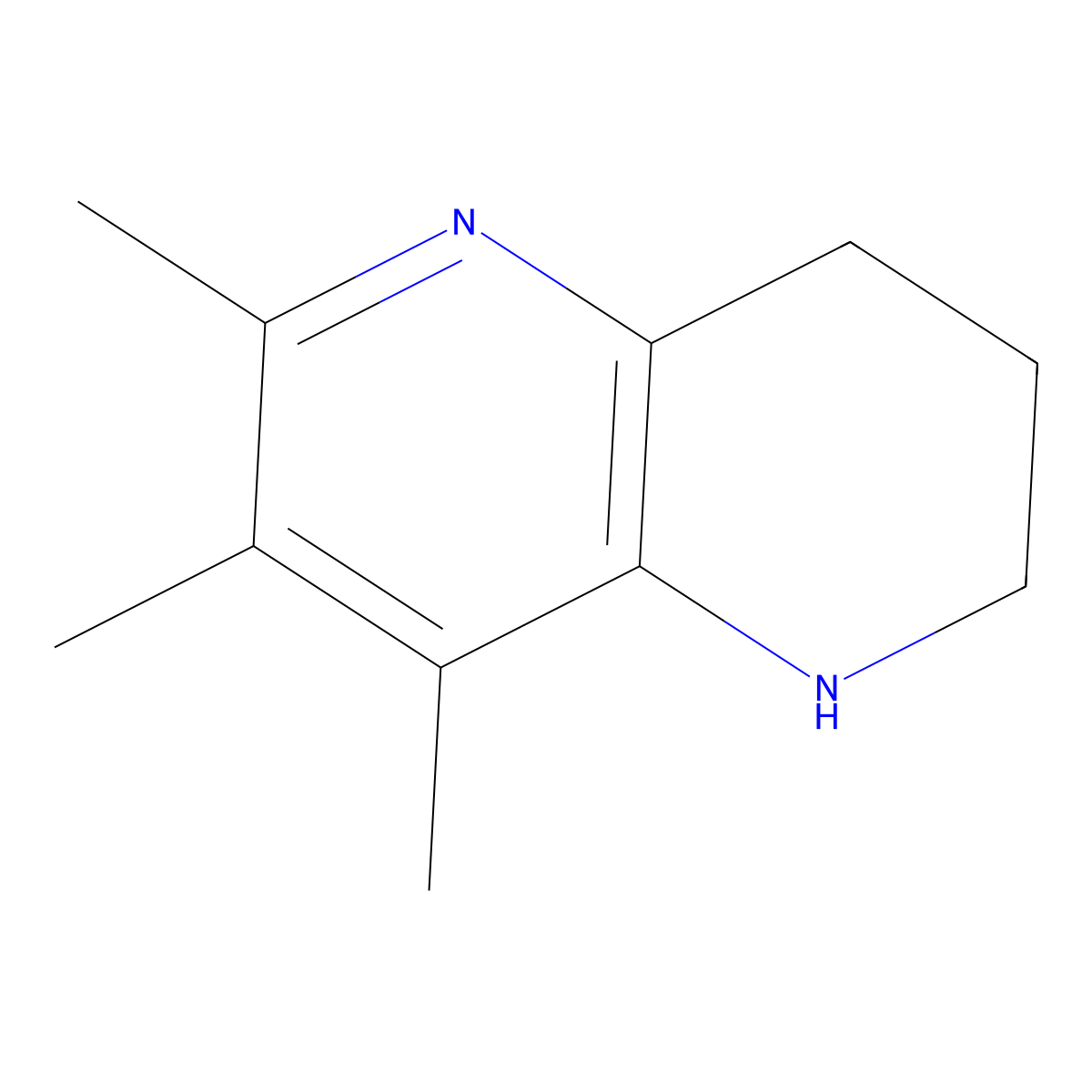6,7,8-Trimethyl-1,2,3,4-tetrahydro-1,5-naphthyridine molecular structure, CAS 1555951-85-3