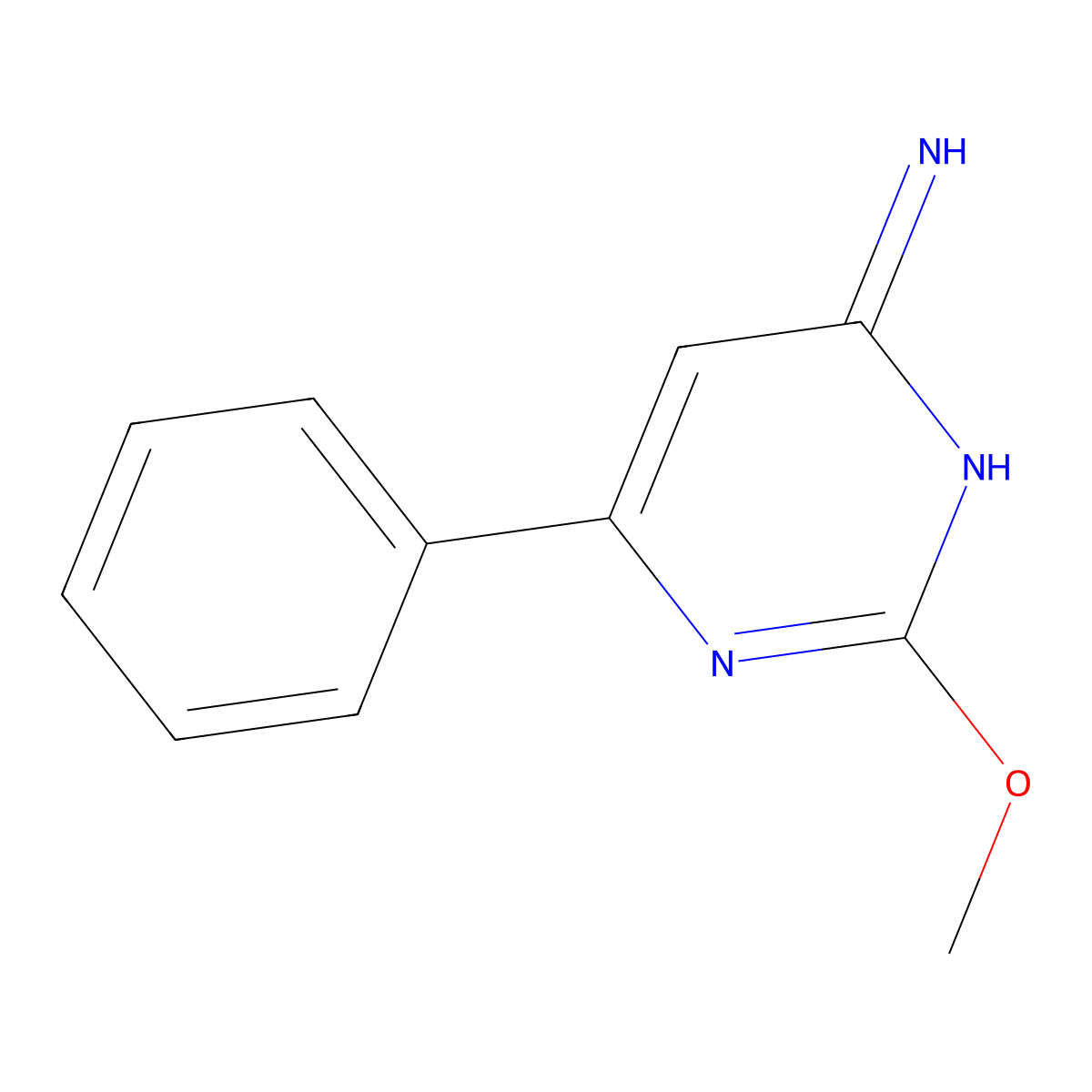 2-Methoxy-6-phenylpyrimidin-4-amine molecular structure, CAS 1555988-00-5