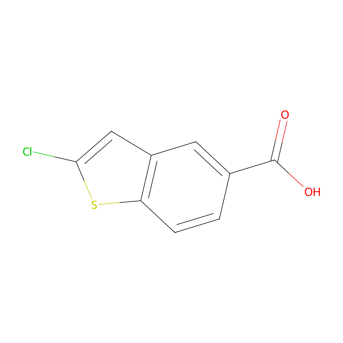 2-Chlorobenzo[b]thiophene-5-carboxylic acid molecular structure, CAS 1555991-67-7