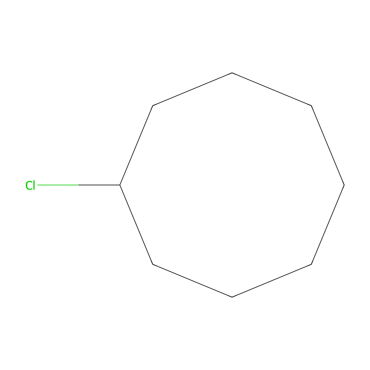 Chlorocyclooctane molecular structure, CAS 1556-08-7