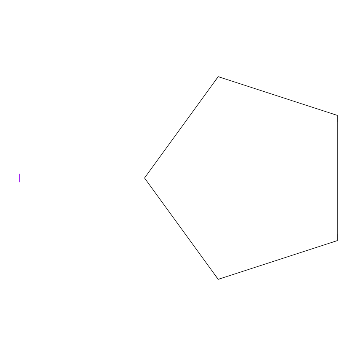 Iodocyclopentane molecular structure, CAS 1556-18-9
