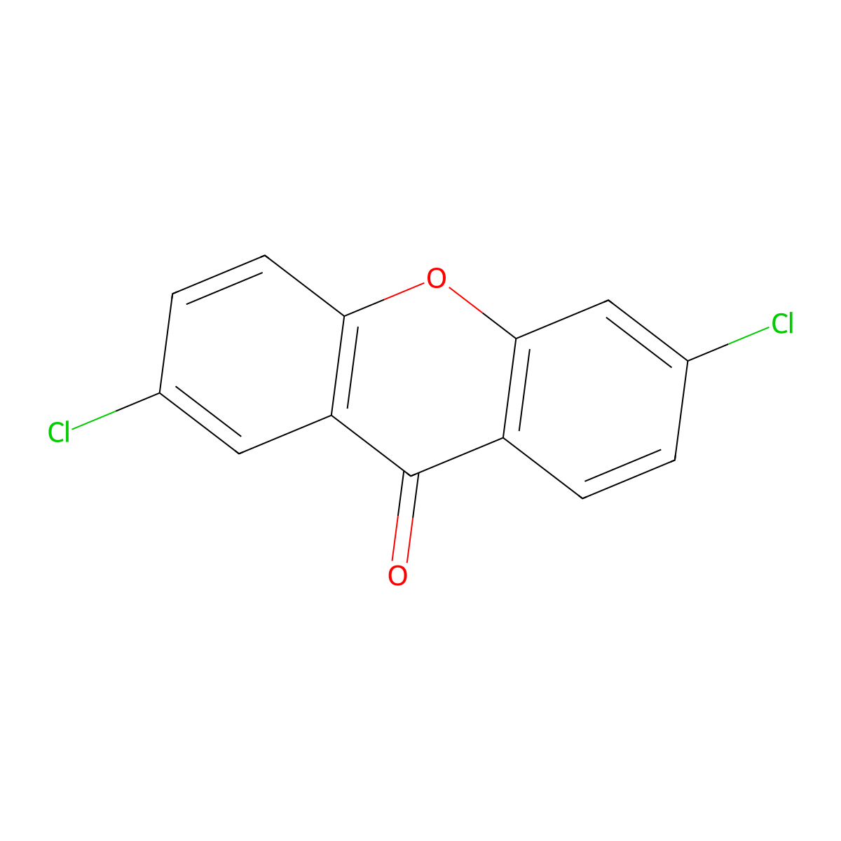 2,6-Dichloroxanthen-9-one molecular structure, CAS 1556-62-3