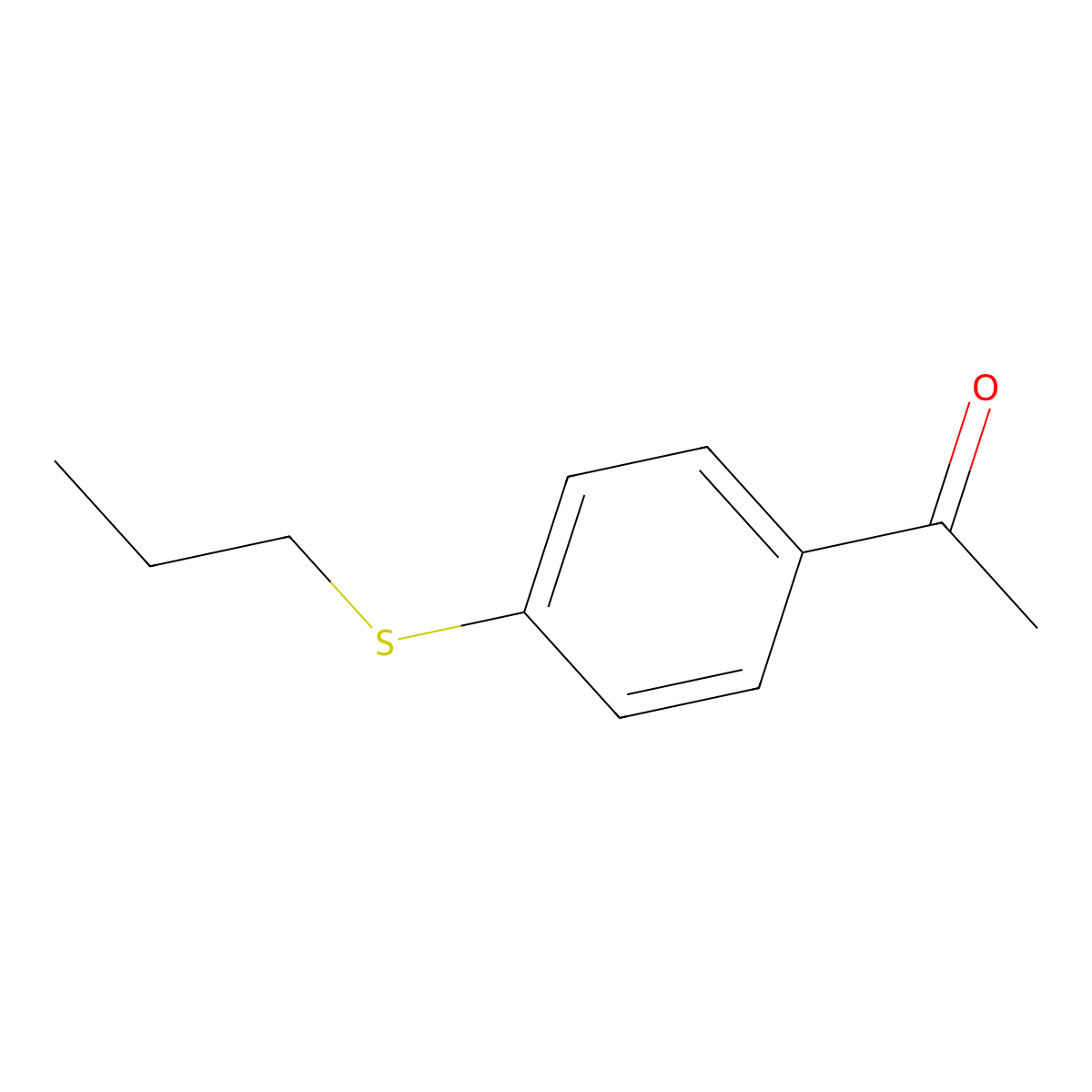 4'-(n-Propylthio)acetophenone molecular structure, CAS 15560-09-5