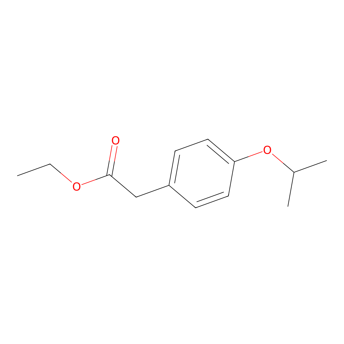 Ethyl {4-[(propan-2-yl)oxy]phenyl}acetate molecular structure, CAS 15560-72-2