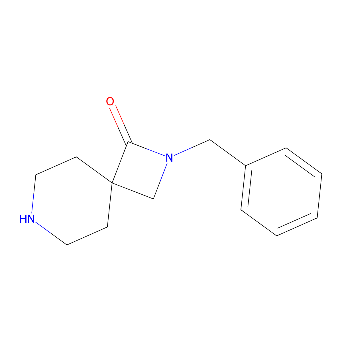 2-Benzyl-2,7-diazaspiro[3.5]nonan-1-one molecular structure, CAS 155600-90-1