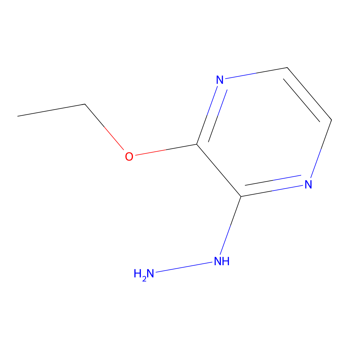 2-Ethoxy-3-hydrazinylpyrazine molecular structure, CAS 1556003-32-7