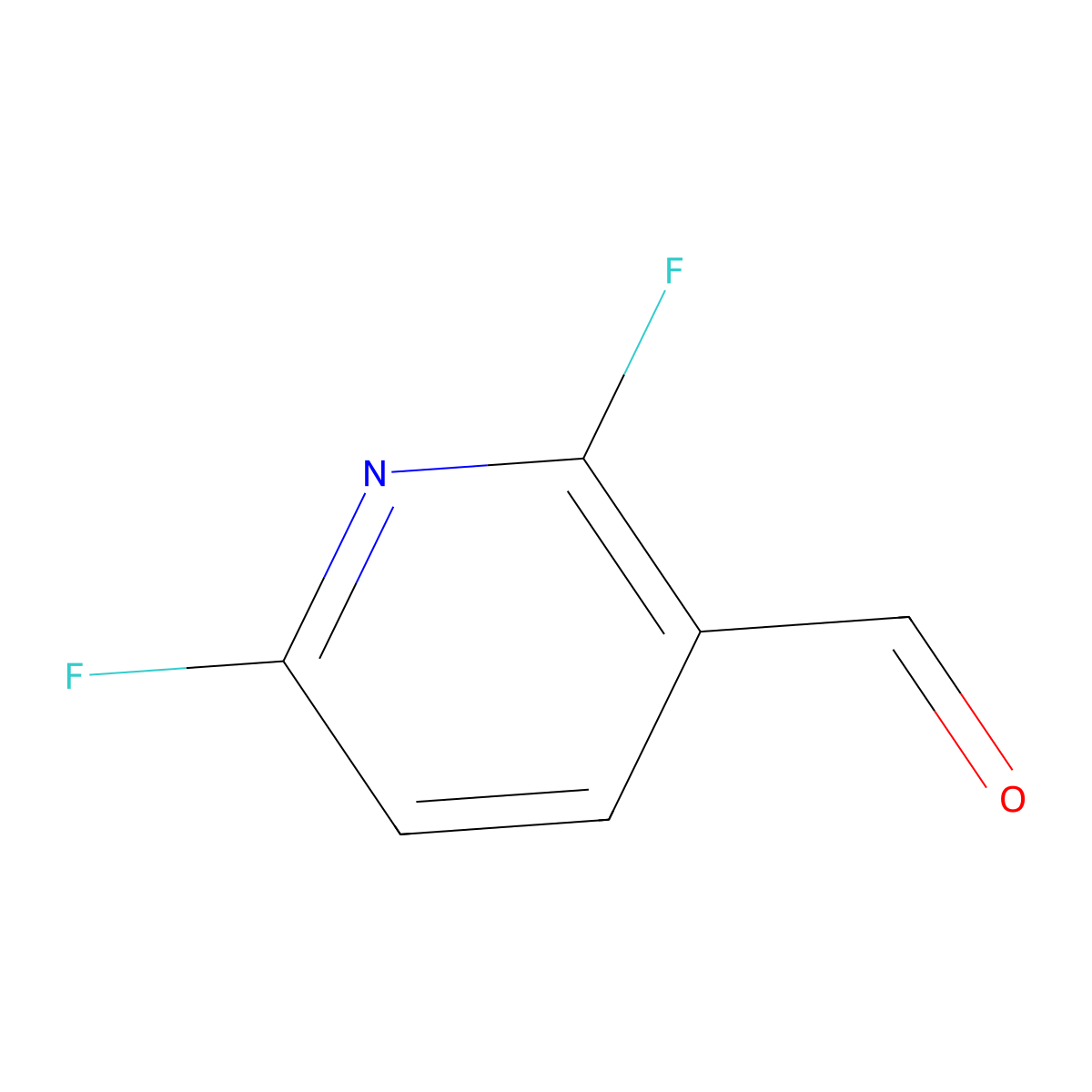 2,6-Difluoronicotinaldehyde molecular structure, CAS 155601-65-3