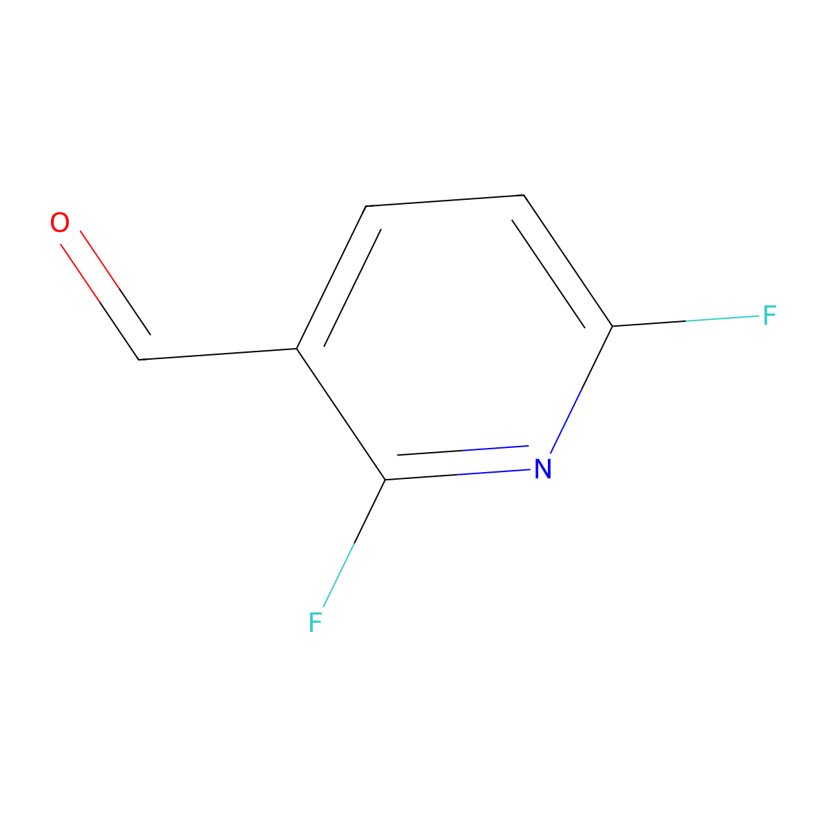 2,6-Difluoronicotinaldehyde molecular structure, CAS 155601-65-3