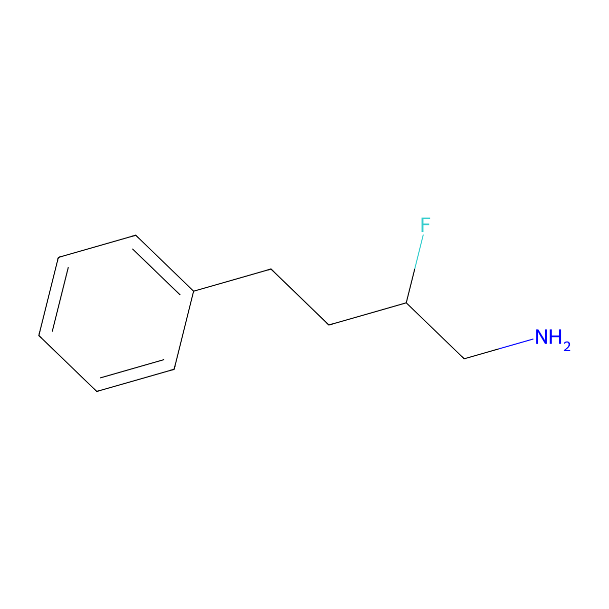 2-Fluoro-4-phenylbutan-1-amine molecular structure, CAS 1556045-86-3