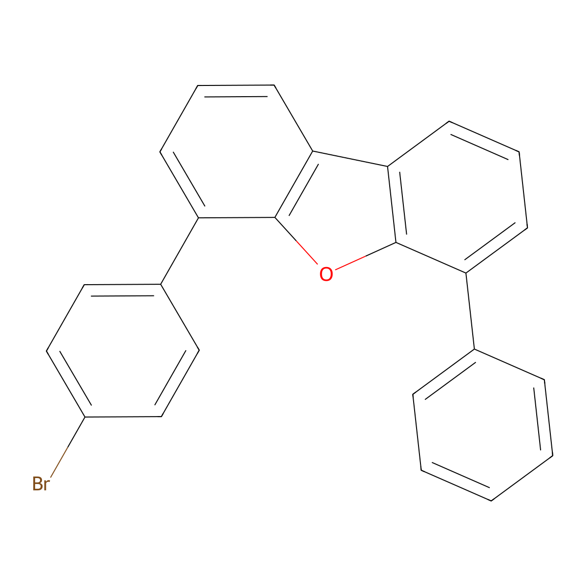 4-(4-Bromophenyl)-6-phenyldibenzo[b,d]furan molecular structure, CAS 1556069-46-5