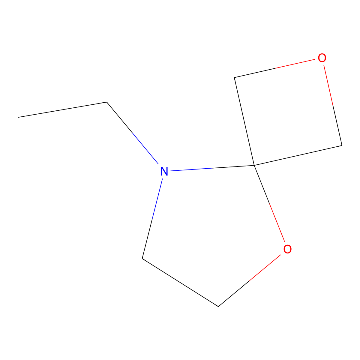 8-Ethyl-2,5-dioxa-8-azaspiro[3.4]octane molecular structure, CAS 1556097-32-5
