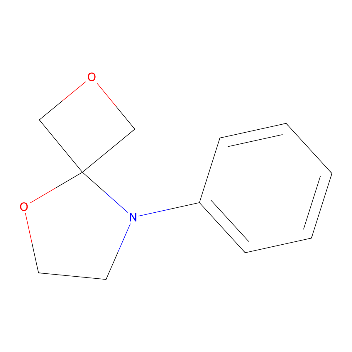 8-Phenyl-2,5-dioxa-8-azaspiro[3.4]octane molecular structure, CAS 1556097-33-6