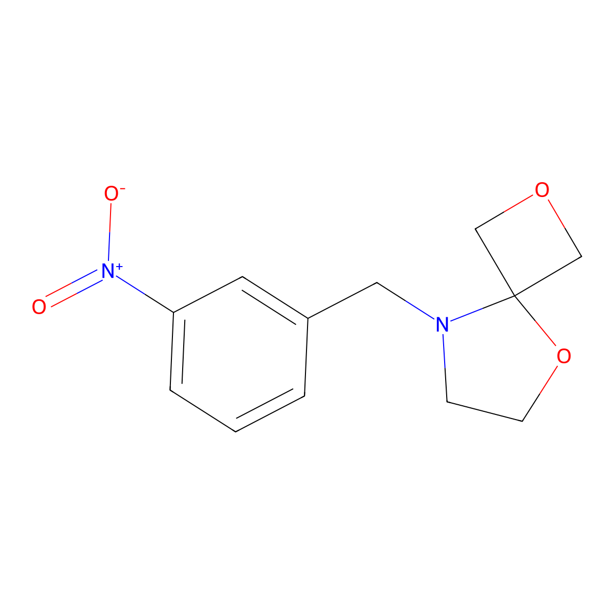 8-(3-Nitrobenzyl)-2,5-dioxa-8-azaspiro[3.4]octane molecular structure, CAS 1556097-35-8