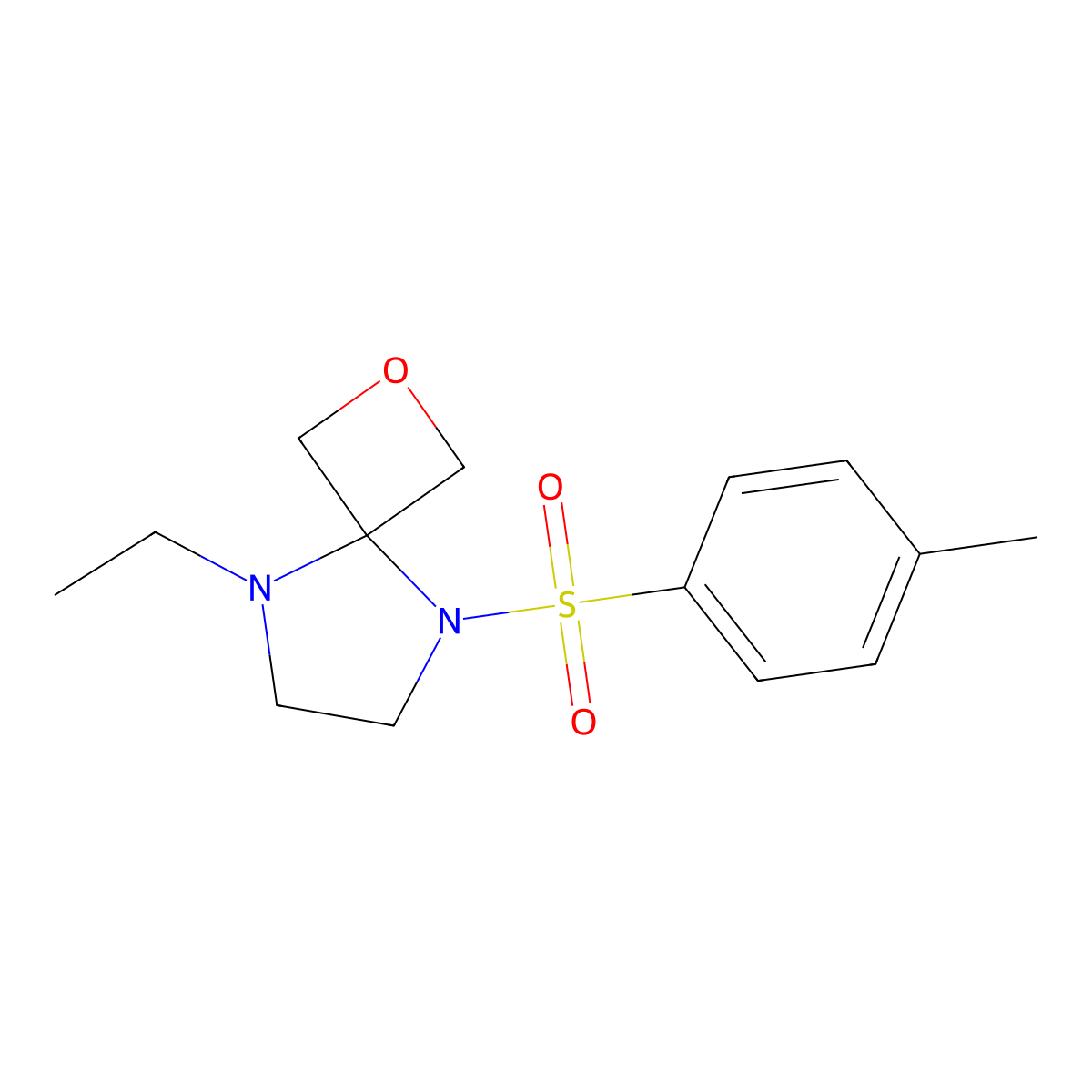 5-Ethyl-8-tosyl-2-oxa-5,8-diazaspiro[3.4]octane molecular structure, CAS 1556097-47-2