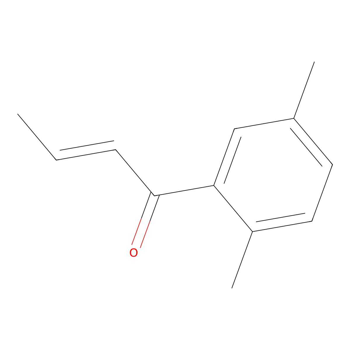 1-(2,5-Dimethylphenyl)but-2-en-1-one molecular structure, CAS 15561-15-6