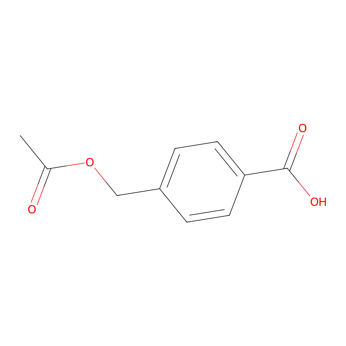 4-[(Acetyloxy)methyl]benzoic acid molecular structure, CAS 15561-46-3