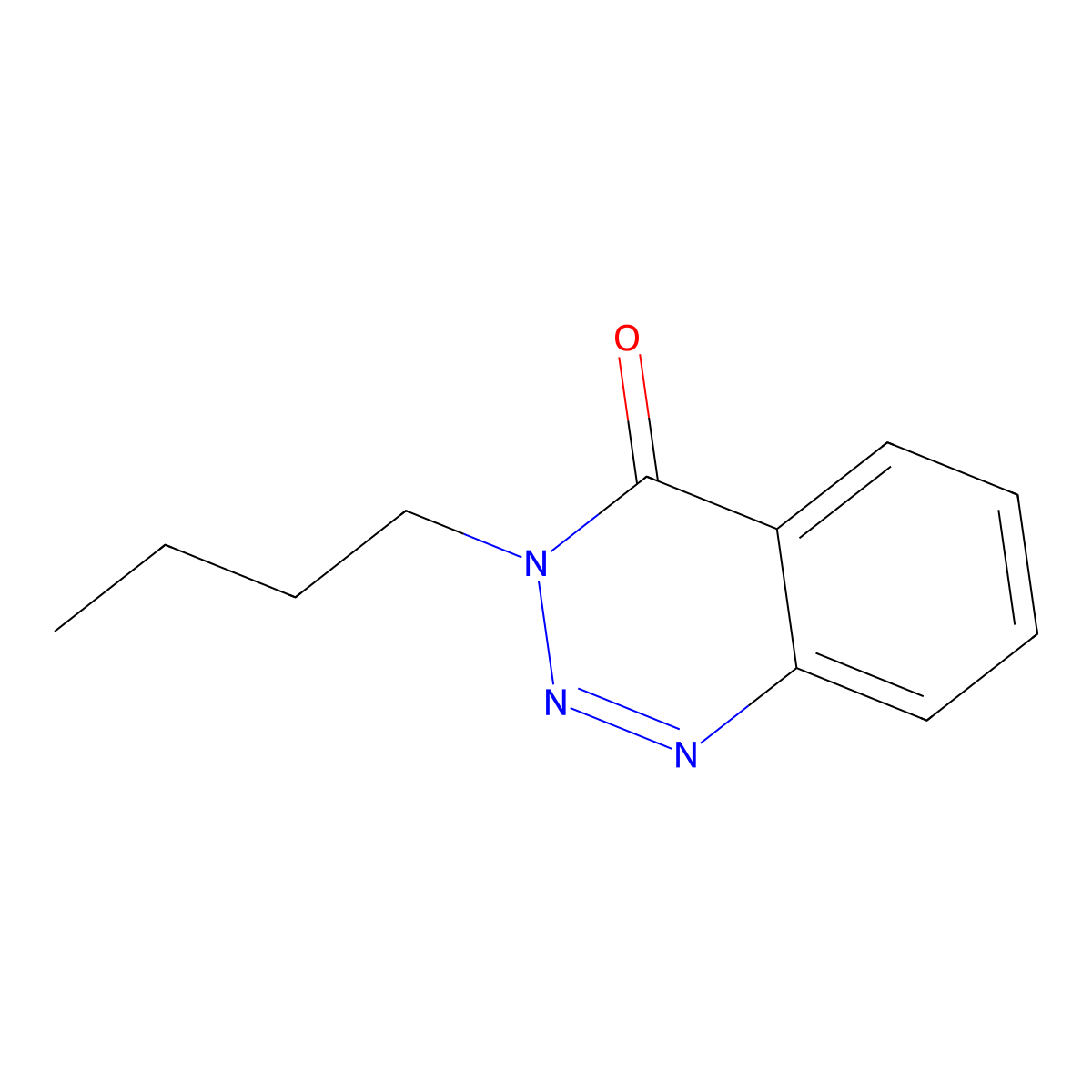 3-Butylbenzo[d][1,2,3]triazin-4(3H)-one molecular structure, CAS 15561-71-4