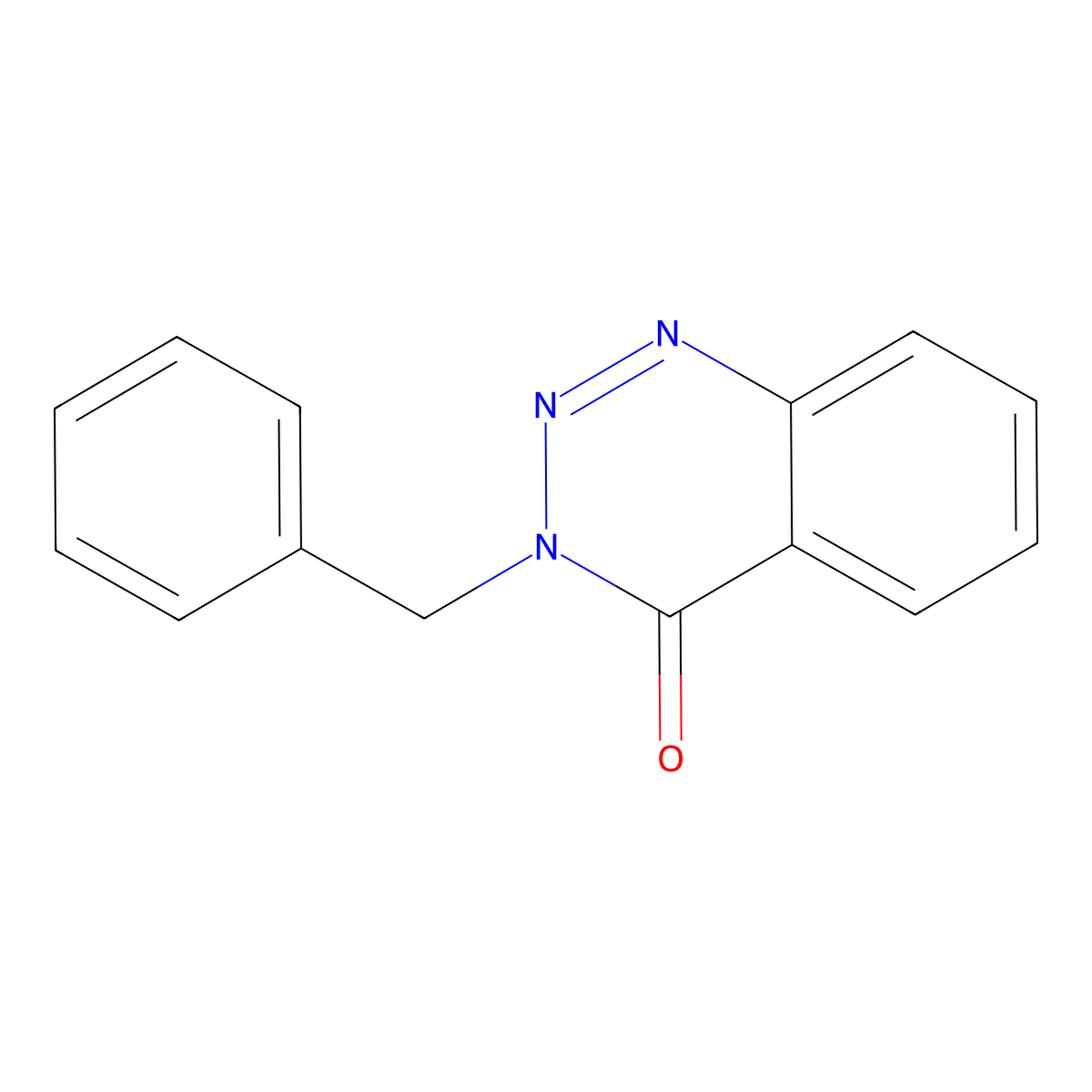 3-Benzyl-1,2,3-benzotriazin-4(3H)-one molecular structure, CAS 15561-72-5