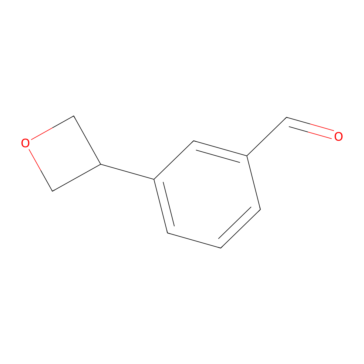 3-(Oxetan-3-yl)benzaldehyde molecular structure, CAS 1556126-15-8