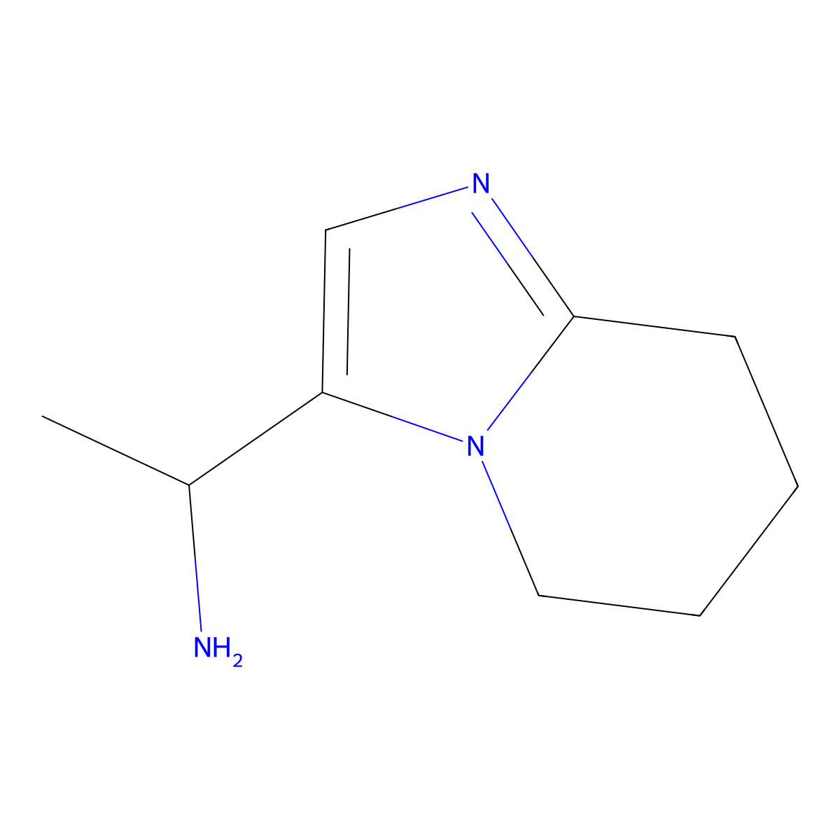 1-(5,6,7,8-Tetrahydroimidazo[1,2-a]pyridin-3-yl)ethan-1-amine molecular structure, CAS 1556127-66-2