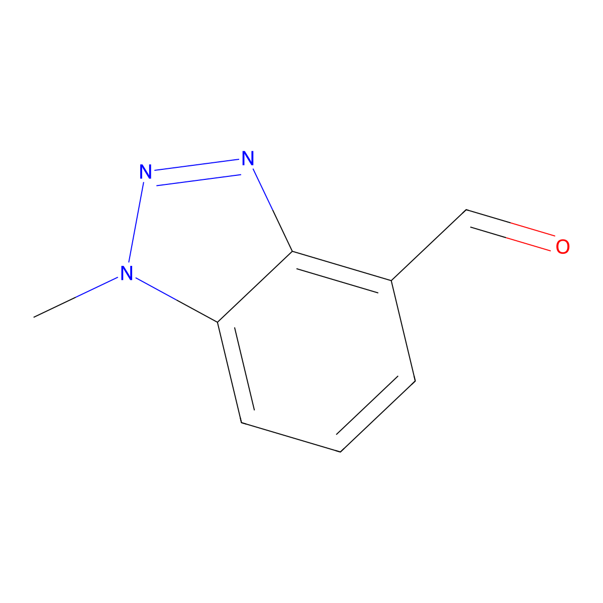 1-Methyl-1H-benzo[d][1,2,3]triazole-4-carbaldehyde molecular structure, CAS 1556129-46-4