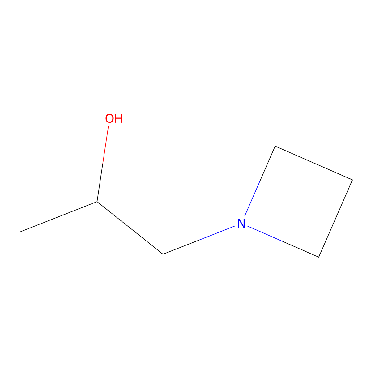 1-(Azetidin-1-yl)propan-2-ol molecular structure, CAS 1556130-59-6
