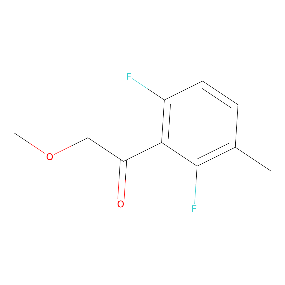 1-(2,6-Difluoro-3-methylphenyl)-2-methoxyethanone molecular structure, CAS 1556145-77-7