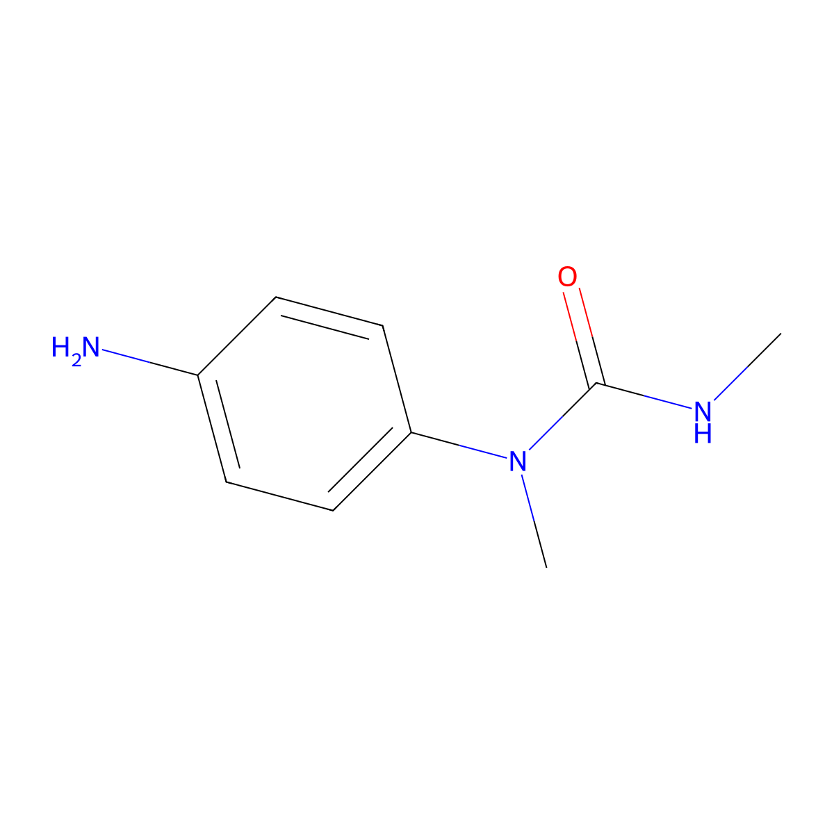 1-(4-Aminophenyl)-1,3-dimethylurea molecular structure, CAS 1556187-74-6