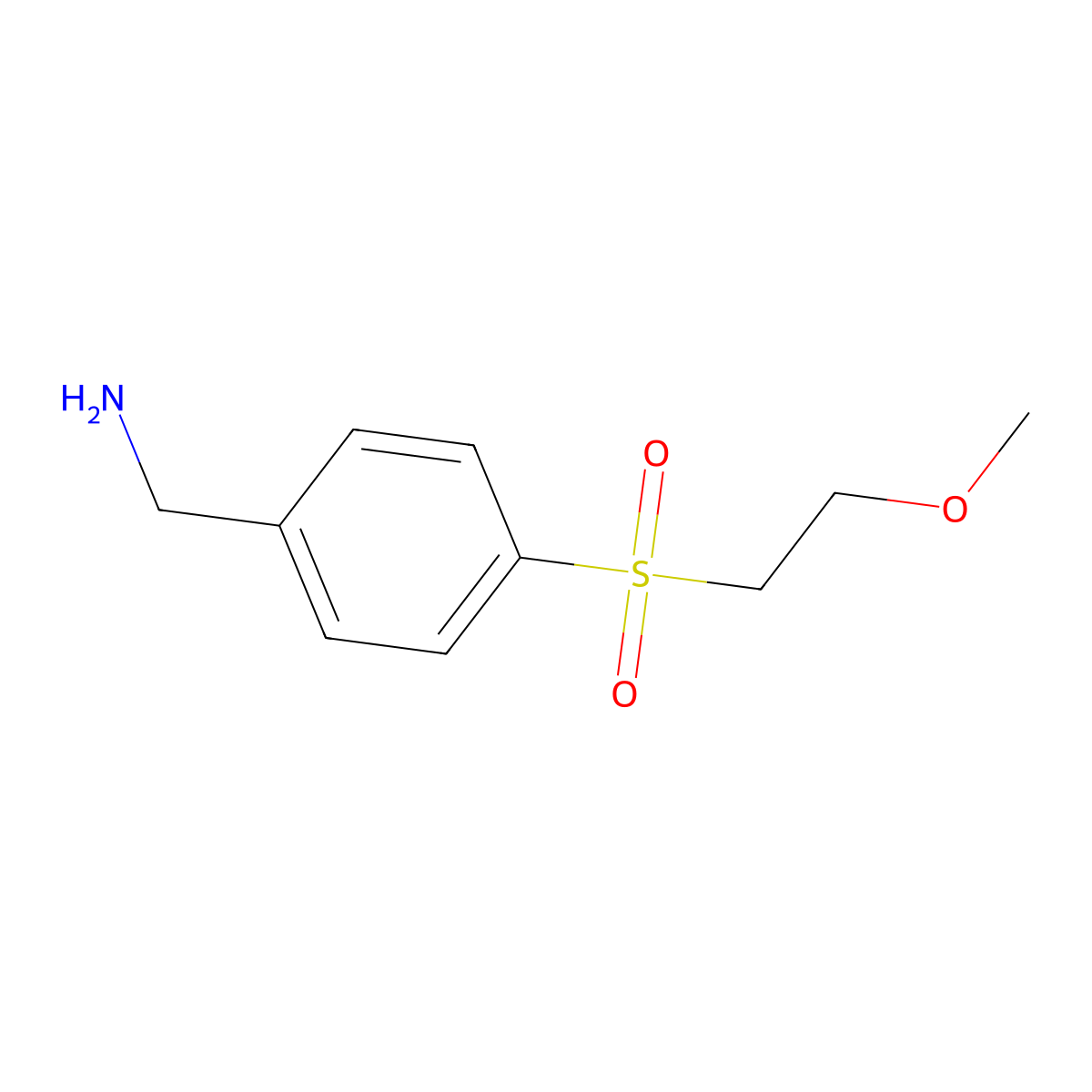 [4-(2-Methoxyethanesulfonyl)phenyl]methanamine molecular structure, CAS 1556207-64-7