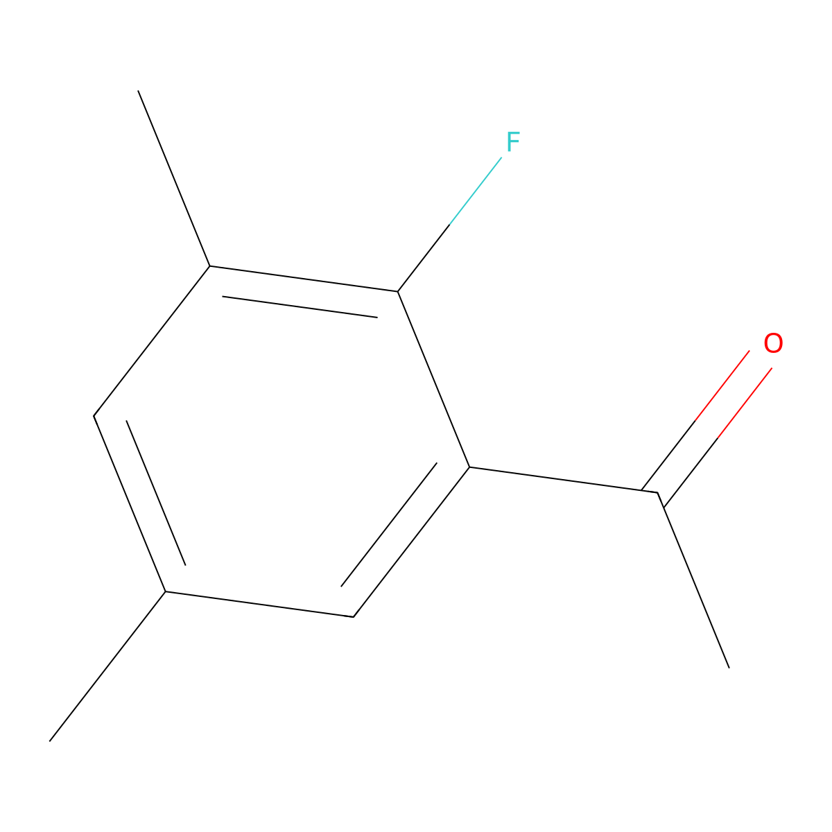1-(2-Fluoro-3,5-dimethylphenyl)ethanone molecular structure, CAS 1556261-62-1