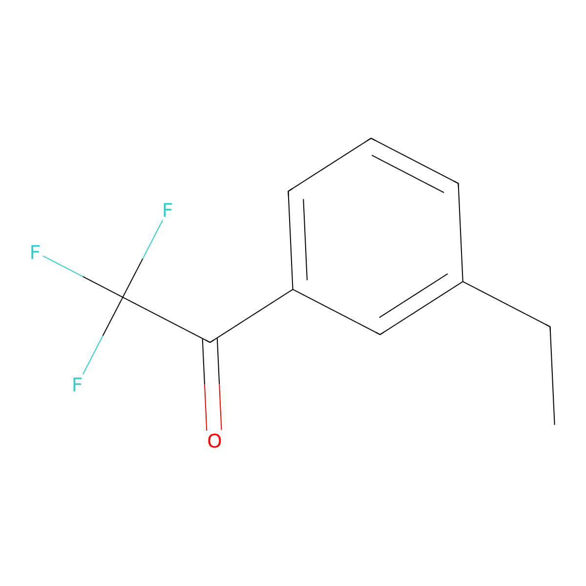 1-(3-Ethylphenyl)-2,2,2-trifluoroethanone molecular structure, CAS 155628-01-6