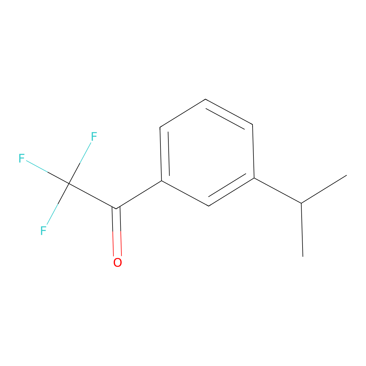 3'-iso-Propyl-2,2,2-trifluoroacetophenone molecular structure, CAS 155628-02-7
