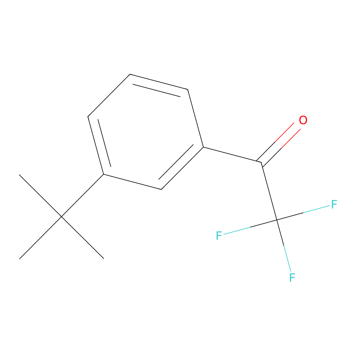 3'-tert-Butyl-2,2,2-trifluoroacetophenone molecular structure, CAS 155628-03-8