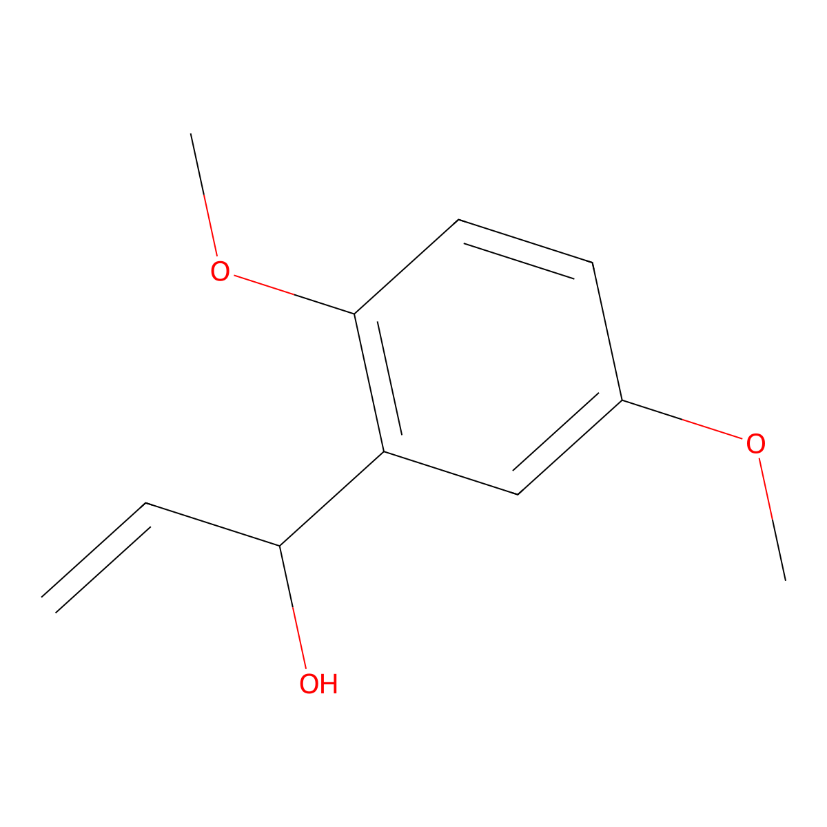1-(2,5-Dimethoxyphenyl)prop-2-en-1-ol molecular structure, CAS 155628-88-9