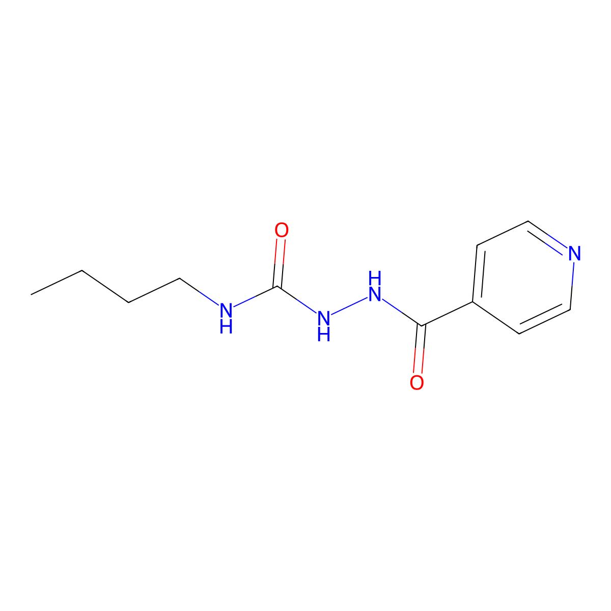 Semicarbazide, 4-butyl-1-isonicotinoyl- molecular structure, CAS 15563-03-8